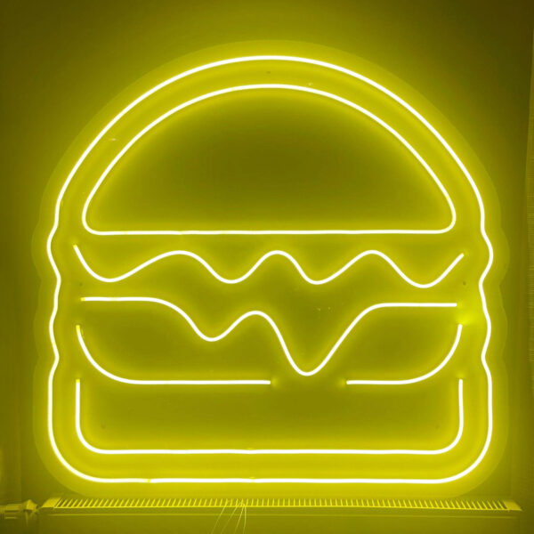 burger enseigne lumineuse